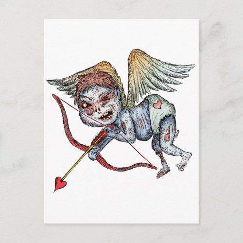 Zombie Cupid Postcard