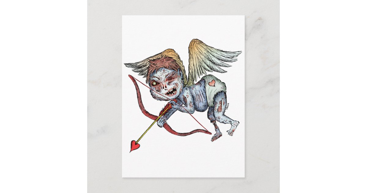 Zombie Cupid Postcard | Zazzle