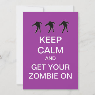 Zombie Custom Halloween Party Invitations