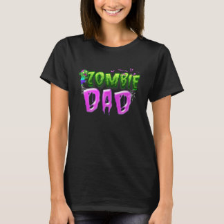 Zombie Dad Halloween Costume For Father T-Shirt