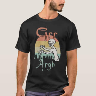 Zombie Dead Mummy Grr Argh Halloween Retro T-Shirt