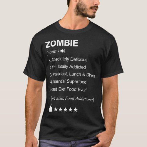 Zombie Definition Meaning calling  T_Shirt