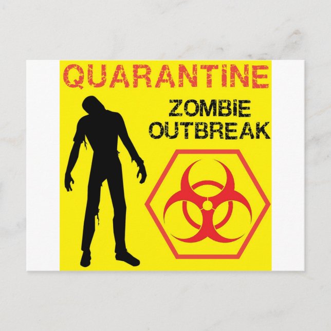 Zombie Design Postcard (Front)