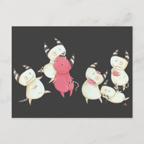 Zombie Devils - Little Devils art ipad case Postcard