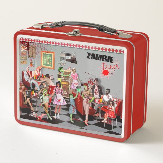 Zombie Diner Metal Lunch Box (Front)
