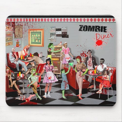 Zombie Diner Mouse Pad