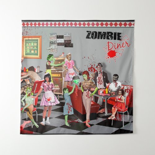 Zombie Diner Tapestry