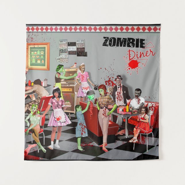 Zombie Diner Tapestry (Front)
