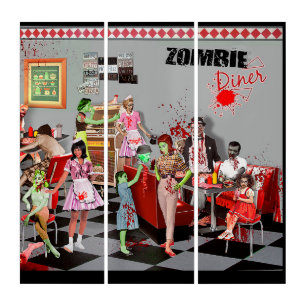 Zombie Diner Triptych