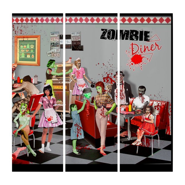 Zombie Diner Triptych (Front)