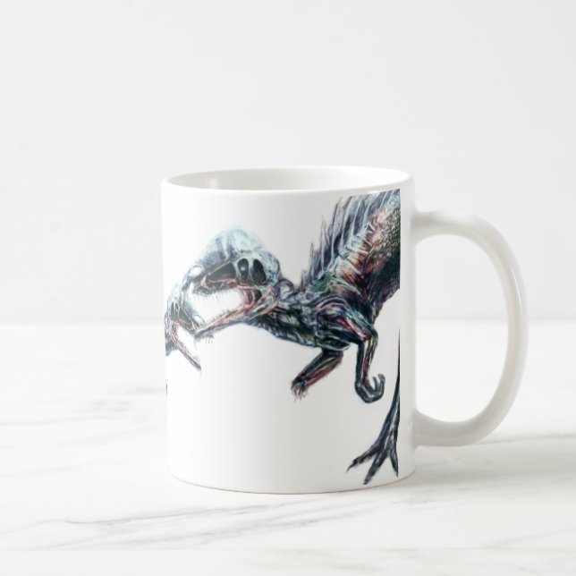 Zombie Dinosaur Mug (Right)
