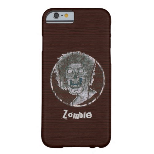 Zombie Distressed Looking Graphic RedGrey Barely There iPhone 6 Case