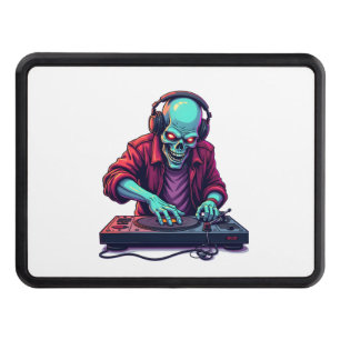 Zombie DJ � Music Festival Halloween Tee Hitch Cover