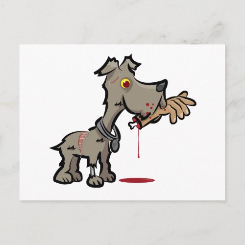 Zombie Dog Illustration by Daily Undead Postcard