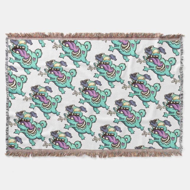 Zombie Dog Throw Blanket (Front)