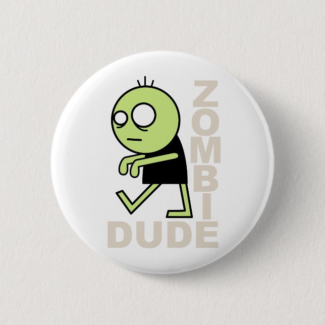 Zombie Dude Button (Front)