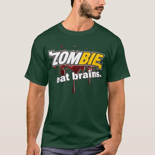 Zombie - Eat Brains T-Shirt (Front)