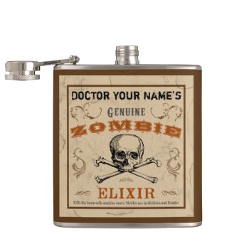 Zombie Elixir Customizable Flask by kathysprettythings at Zazzle