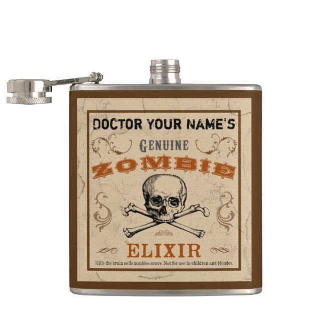 Zombie Elixir Customizable Flask (Opened)