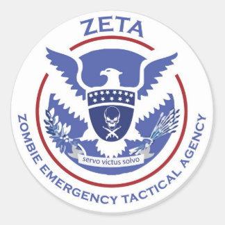 Zombie Emergency Tactical Agency Sticker