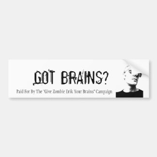 Zombie Erik Bumper Sticker