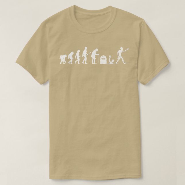 Zombie Evolution Funny Human Evolution Halloween 6 T-Shirt (Design Front)