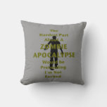 Zombie Excited Throw Pillow at Zazzle