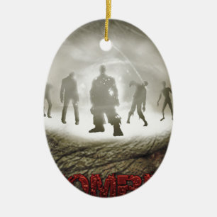 Zombie Eye Ceramic Ornament