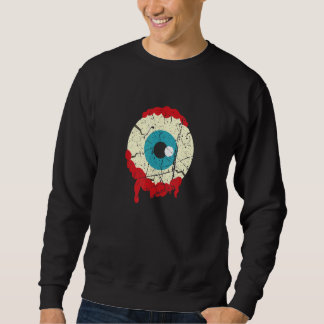 Zombie Eyeball Halloween Scary Zombie Sweatshirt