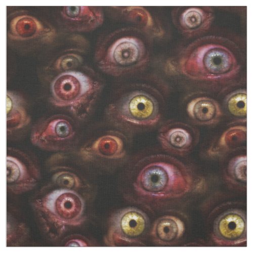 Zombie Eyeballs Creepy Human Eye Pattern Fabric