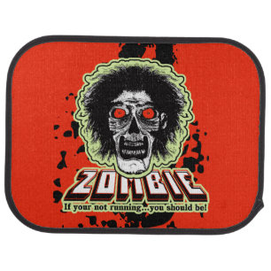 Zombie Face Car Floor Mat – Edgy & Fun Interior De