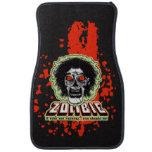 Zombie Face Car Floor Mat – Edgy & Fun Interior De