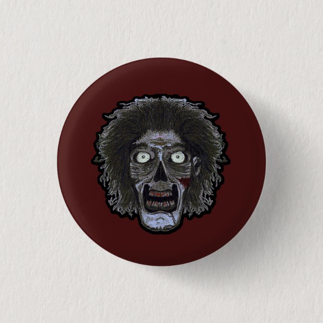 ZOMBIE Face - Color Face Button (Front)