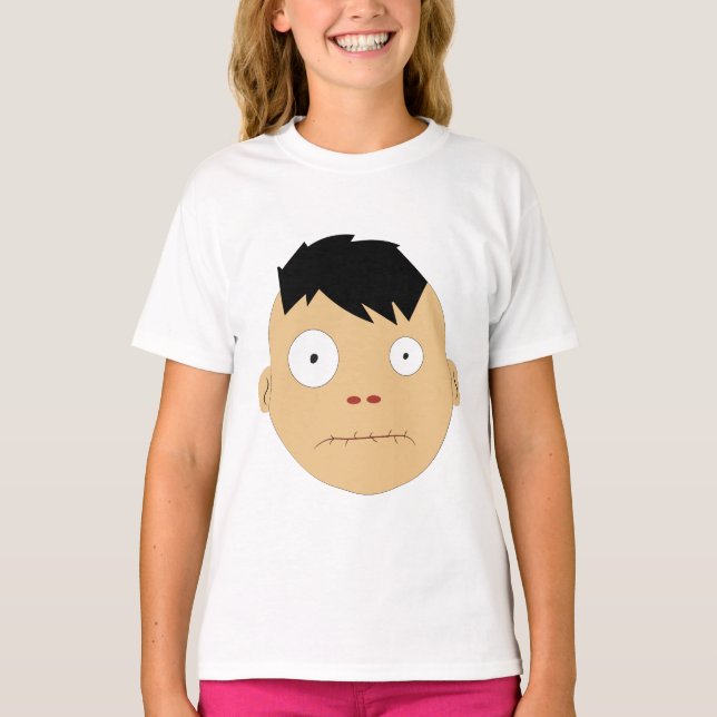 Zombie face Expressions T-Shirt (Front)
