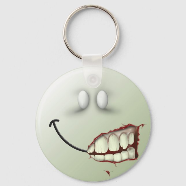 Zombie Face Keychain (Front)