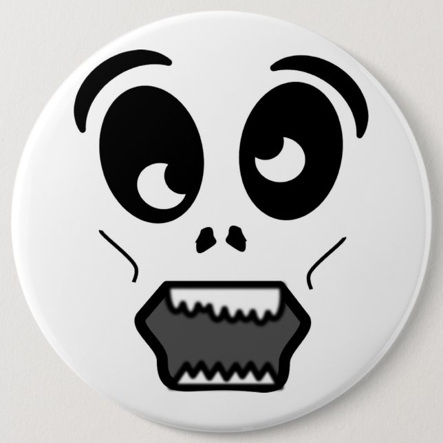 ZOMBIE FACE PINBACK BUTTON (Front)