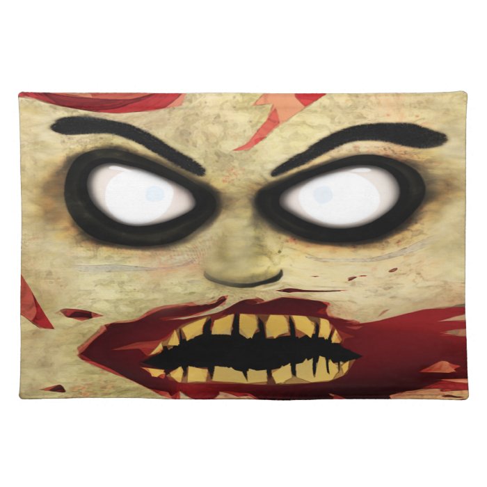 Zombie Face Place Mat