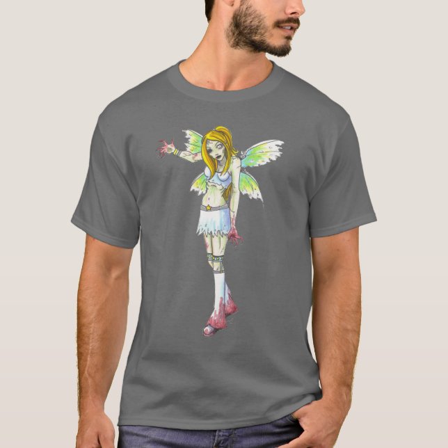 Zombie Fairy dark fantasy art t shirt (Front)