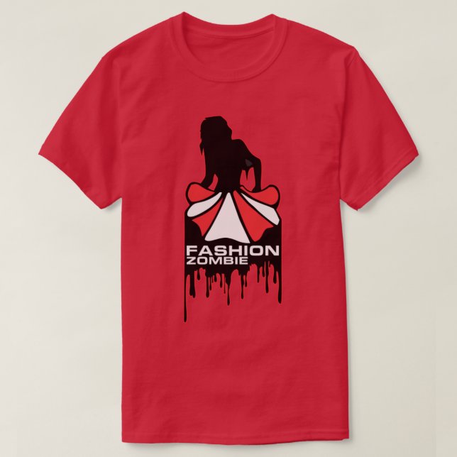 zombie fashion halloween umbrella T-Shirt (Design Front)