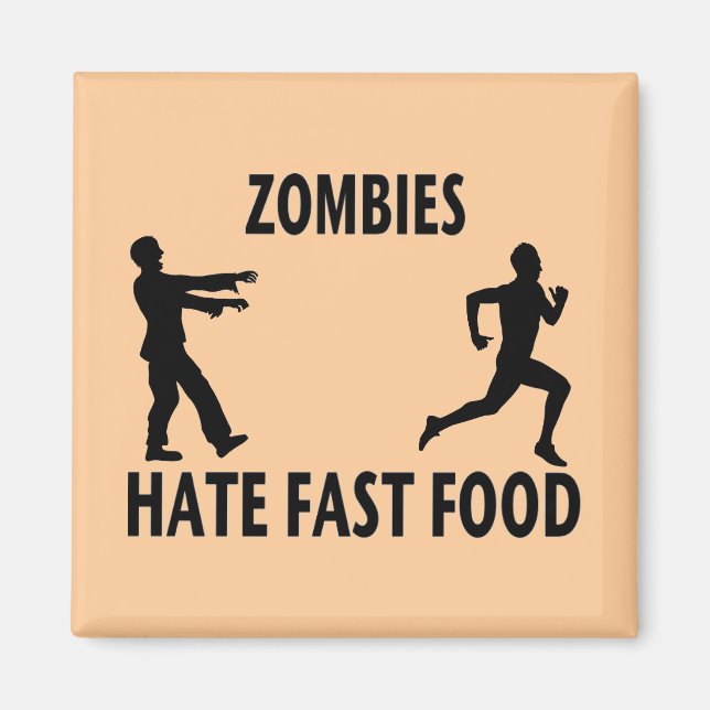 Zombie Fast Food Magnet (Front)
