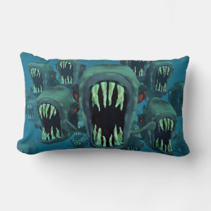 Zombie Fish Lumbar Pillow