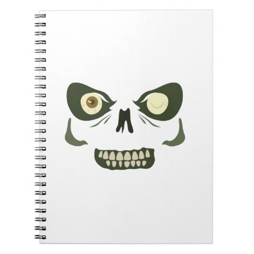 Zombie floating face notebook
