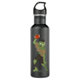 Zombie Football Player Halloween Costume for Men B Stainless Steel Water Bottle