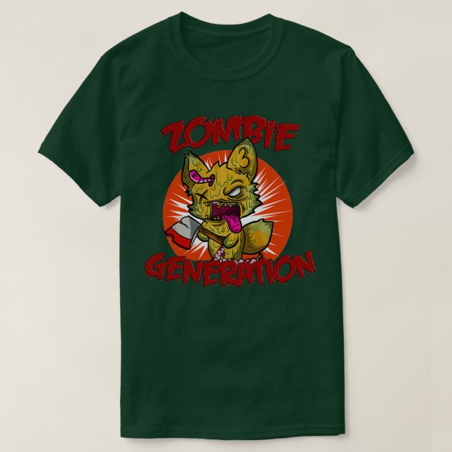 zombie fox T-Shirt (Design Front)