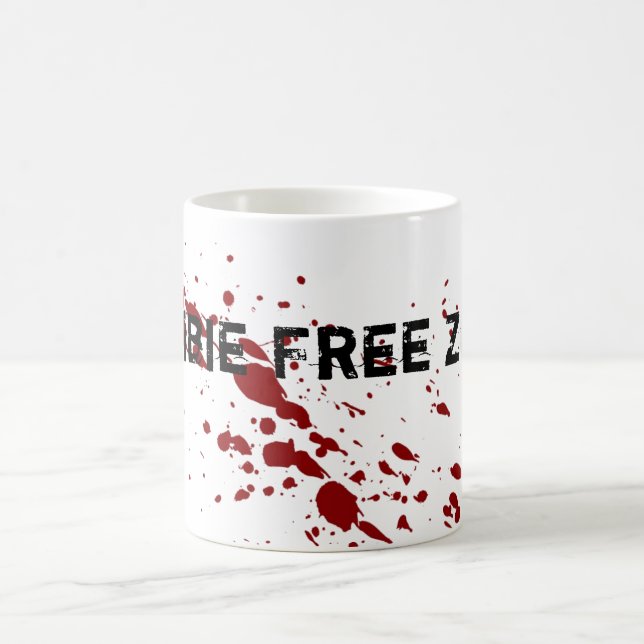 Zombie Free Zone Coffee Mug (Center)