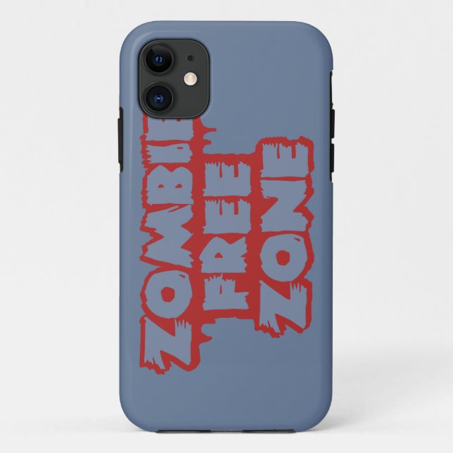 Zombie Free Zone custom iPhone case-mate Case (Back)