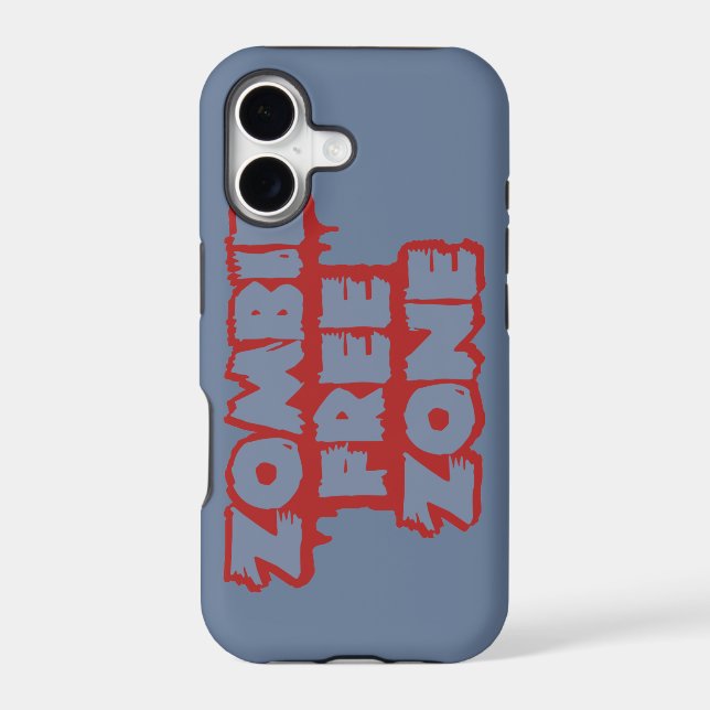 Zombie Free Zone custom iPhone case-mate Case (Back)
