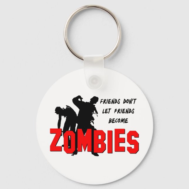 Zombie Friends Keychain (Front)