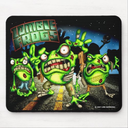 Zombie Frogs Mouse Pad