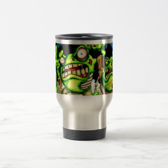 Zombie Frogs Travel Mug (Center)